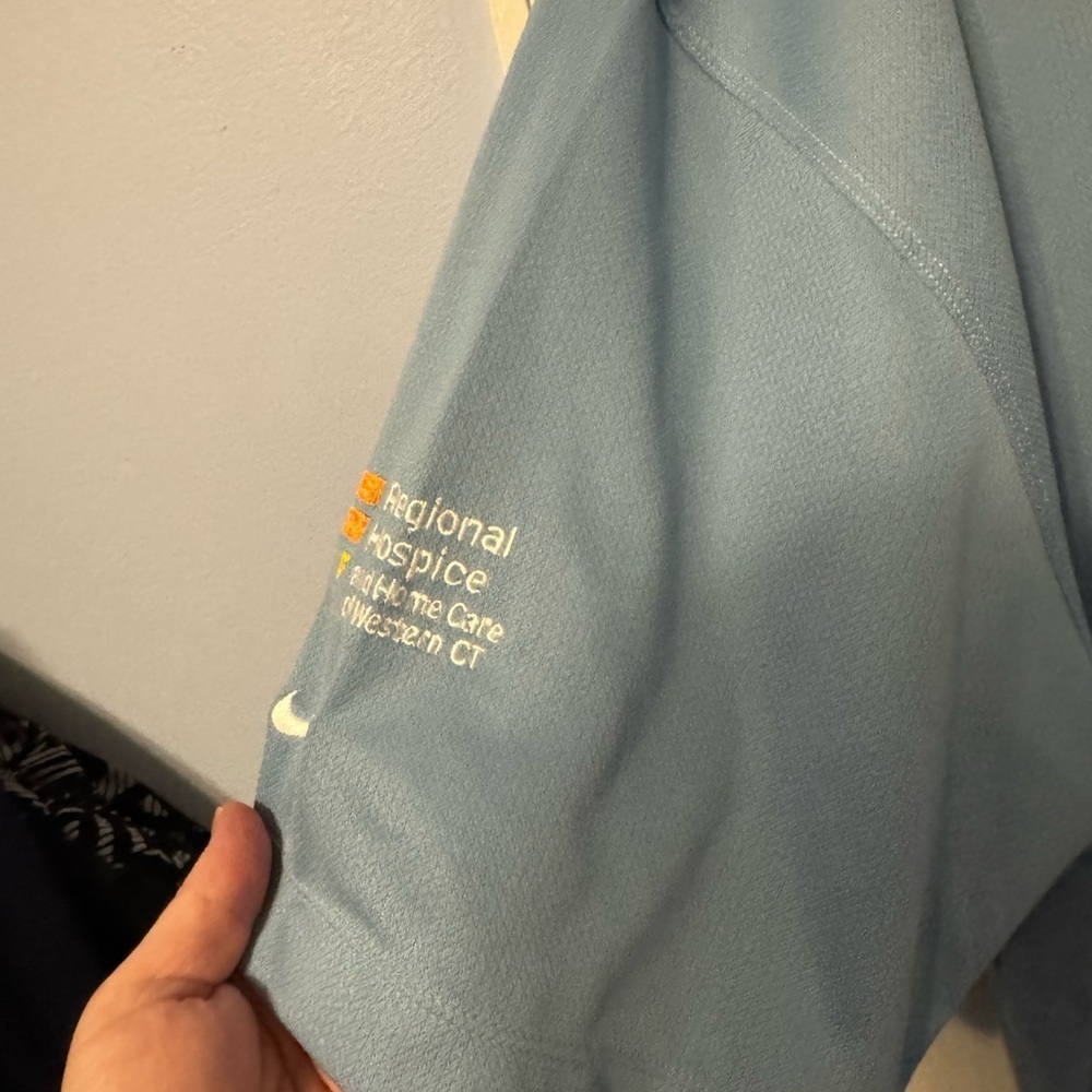 Men's Light Blue Polo Shirt, with logo - Picture 7 of 7